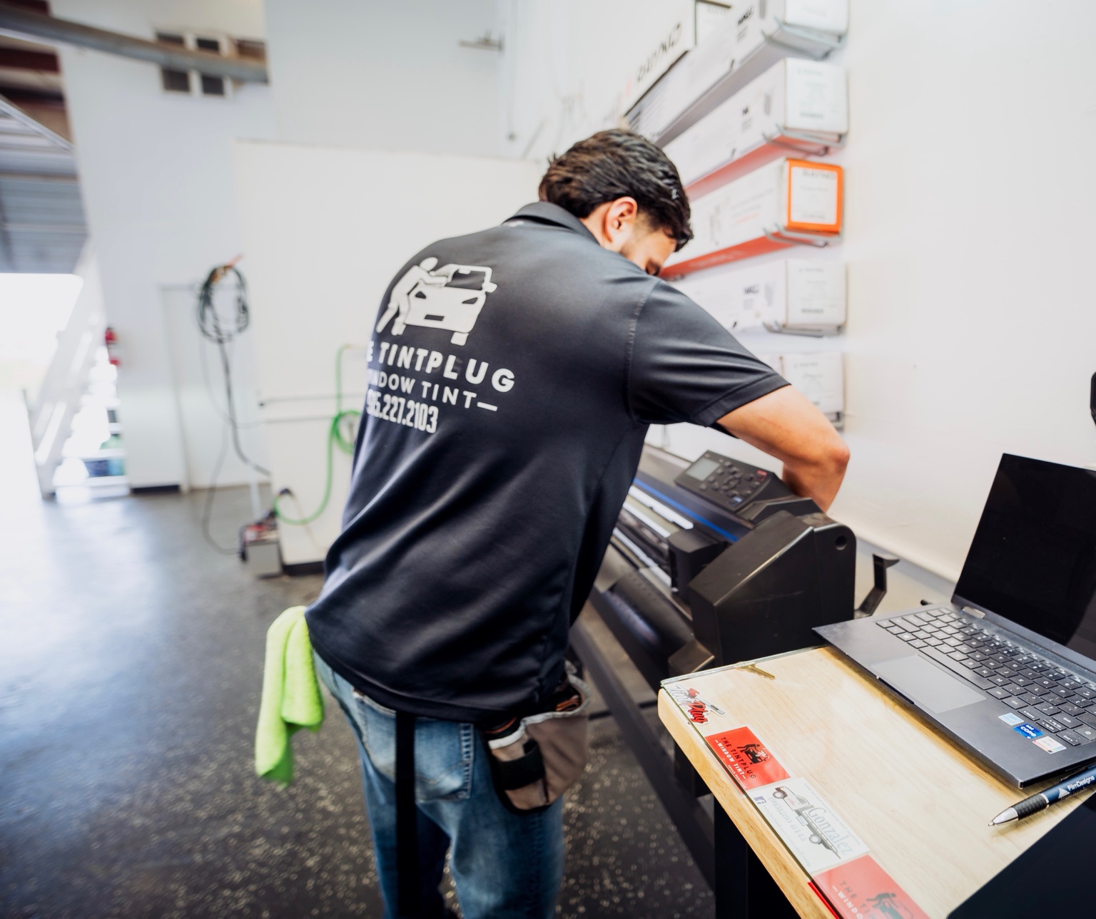 Tint film cutting and preparation