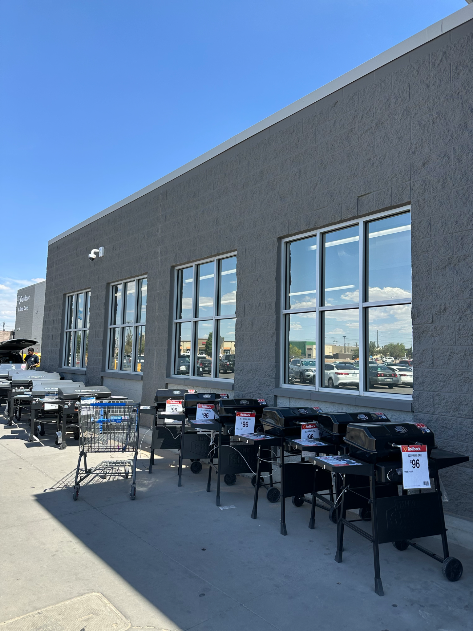 Walmart commercial window tint project